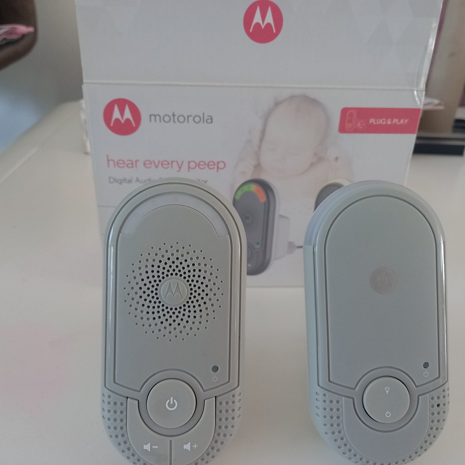 Motorola MBP7 Digitale Audio Babyfoon - In perfecte staat, Kinderen en Baby's, Babyfoons, Ophalen, Zo goed als nieuw, 250 meter of meer