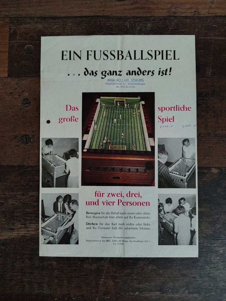 Flyer: Minisoccer/ Fussballspiel / Voetbal Spel  (Duitsland), Verzamelen, Verzenden, Gebruikt