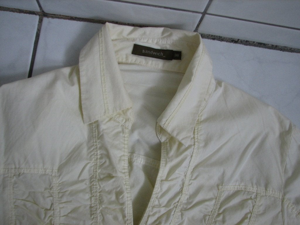 Mooie damesblouse van Sandwich maat 38-40, Ophalen of Verzenden, Gedragen, Maat 38/40 (M), Beige