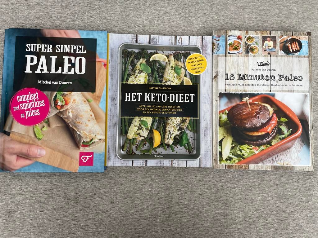 PALEO en Keto kookboeken - Zeer goede staat, Boeken, Kookboeken, Hoofdgerechten, Ophalen of Verzenden, Zo goed als nieuw, Gezond koken