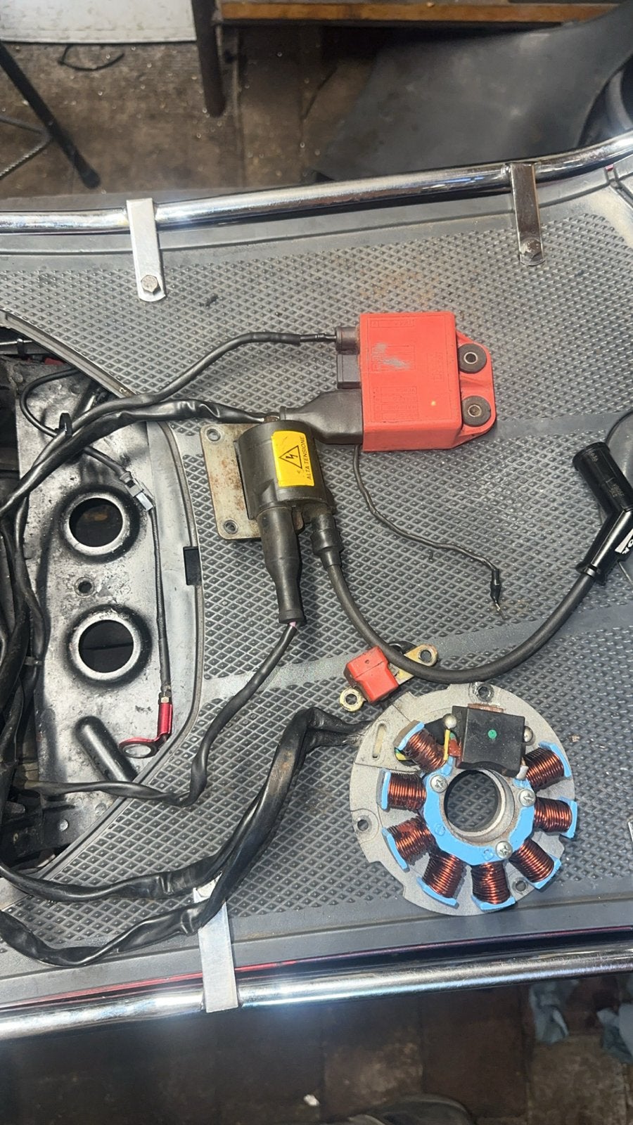 Piaggio 125/180 ontsteking set lc, Fietsen en Brommers, Ophalen of Verzenden, Gebruikt, Overige typen, Piaggio