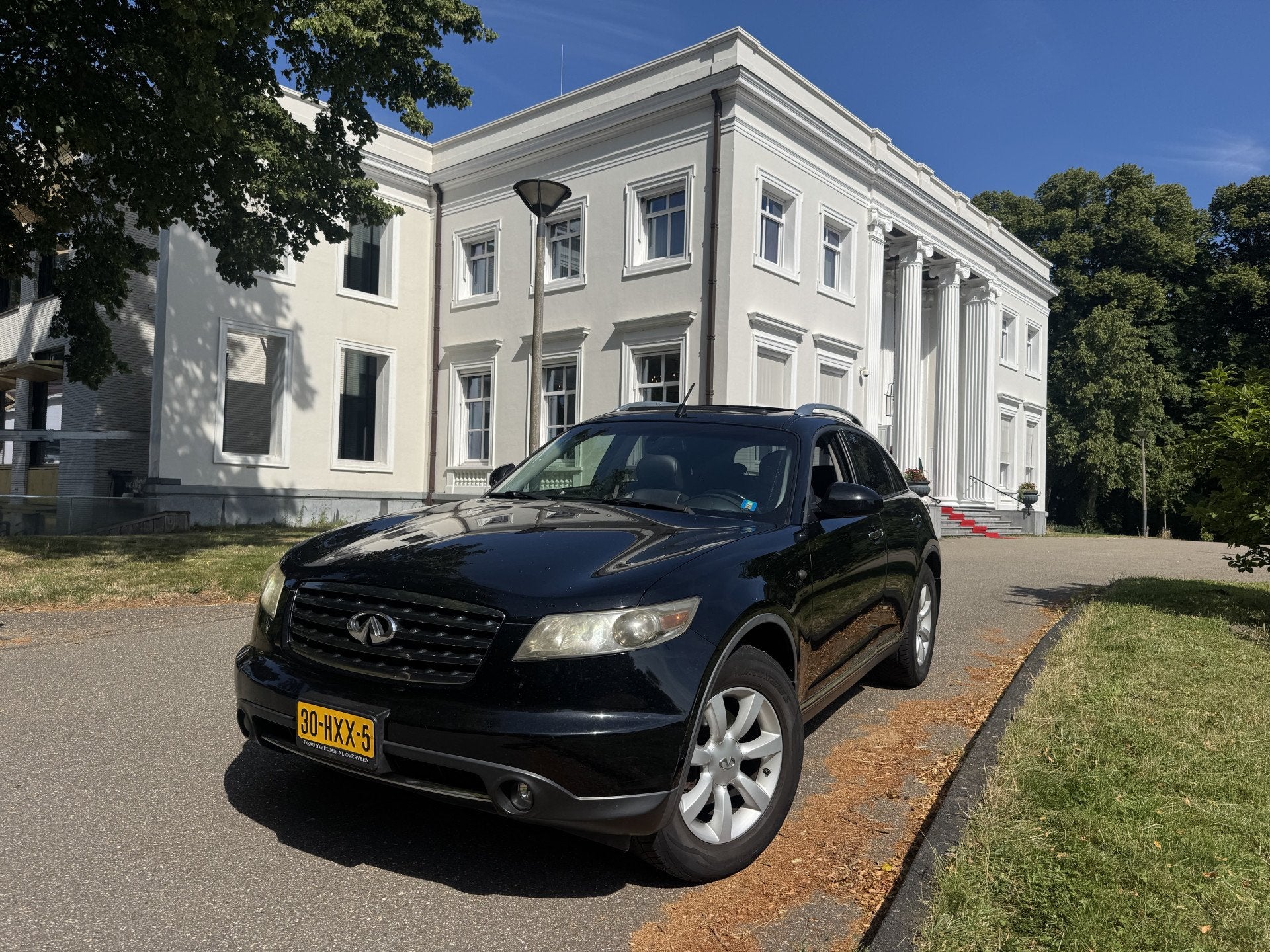 Infiniti FX 35 V6 AUT '07, MOOI EN GOED (bj 2007, automaat), Auto's, Automaat, Stoelverwarming, Zwart, Leder