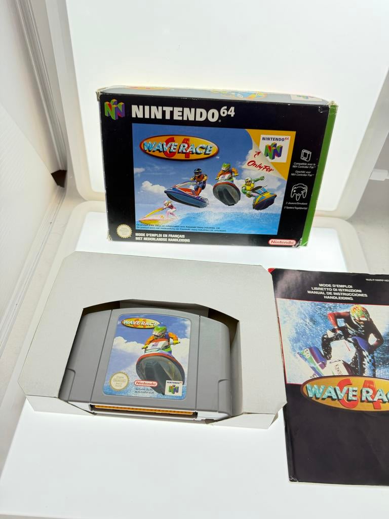 Wave Race 64 - Nintendo 64 (N64) - Compleet met doos, 1 speler, Racen en Vliegen, Eén computer, Ophalen of Verzenden