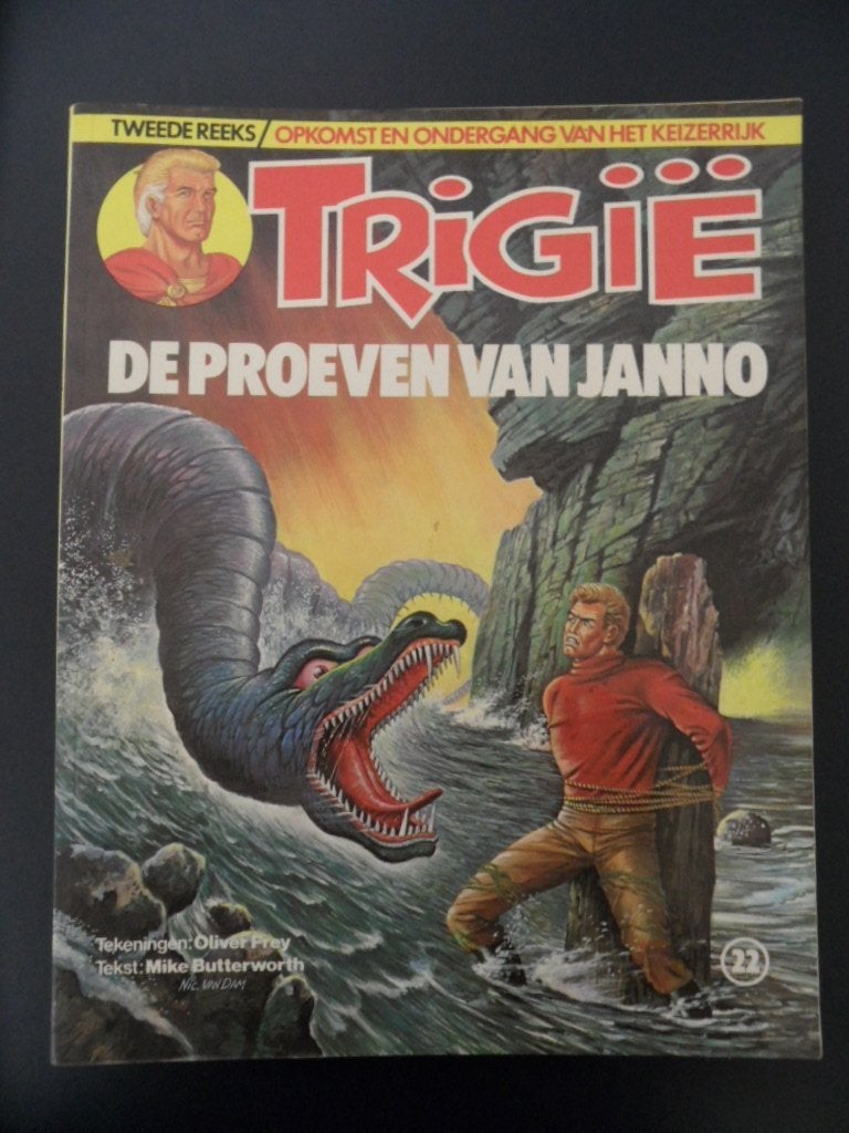 Trigie. Tweede reeks. Nr 22, 24, 26, 28, 29 en 34., Meerdere stripboeken, Ophalen of Verzenden, Gelezen