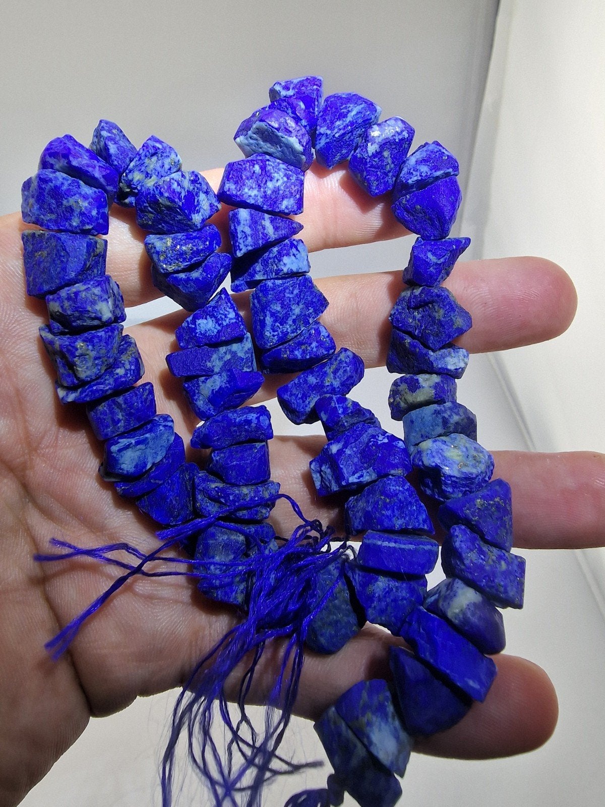 Topkwaliteit ruwe Lapis Lazuli ketting N279 - 44cm, Blauw, Onbekend, Nieuw, Ophalen of Verzenden