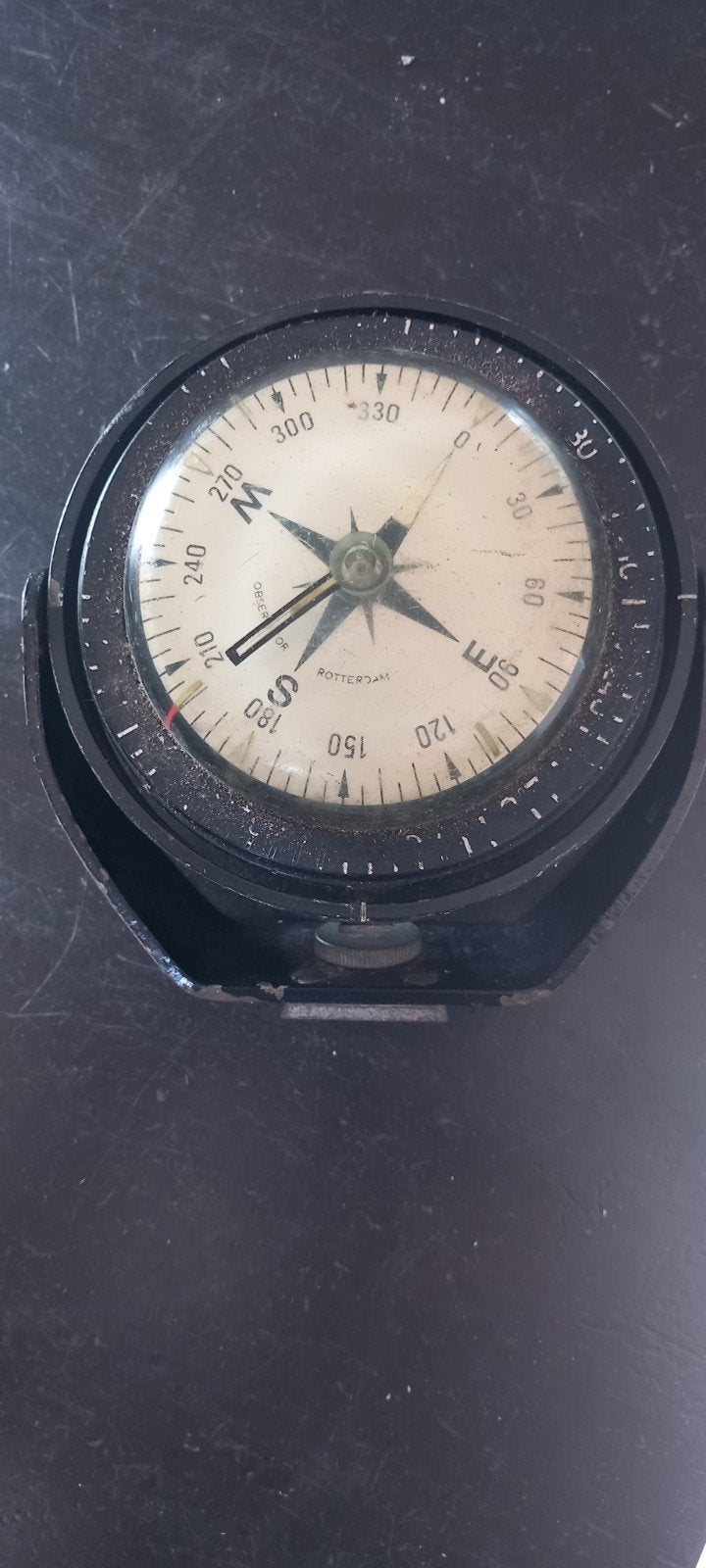 Vintage Kompas Rotterdam - Maritiem Navigatie-instrument, Ophalen of Verzenden, Gebruikt
