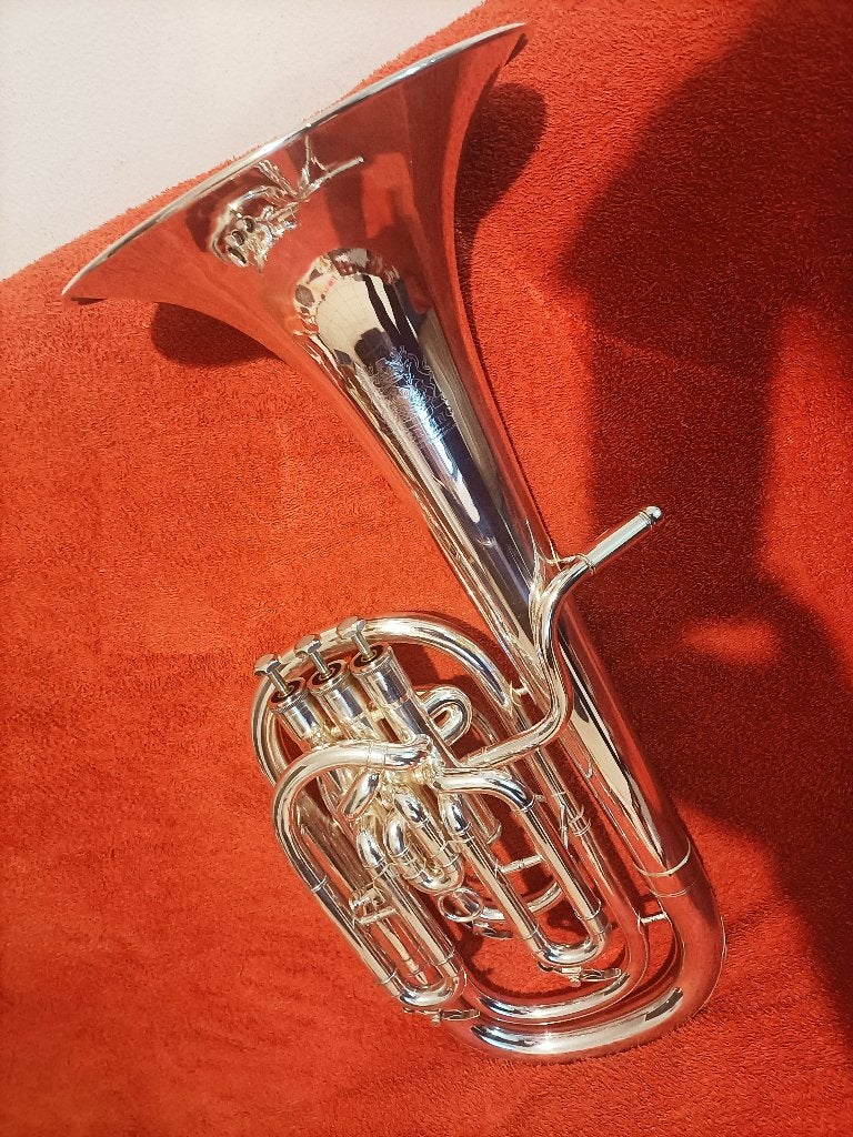 Bariton "Sterling" made in Great Britain, Muziek en Instrumenten, Blaasinstrumenten | Overige, Gebruikt, Koperblazer, Met koffer of draagtas
