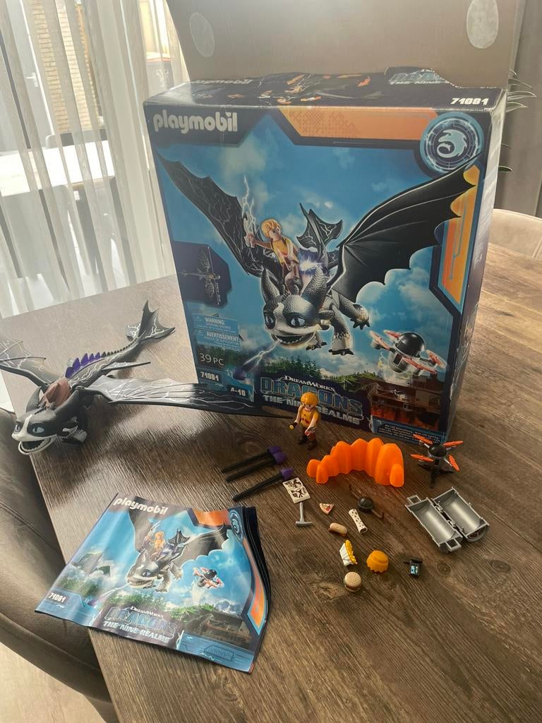 Playmobil dragons, G1, Ophalen of Verzenden, Zo goed als nieuw