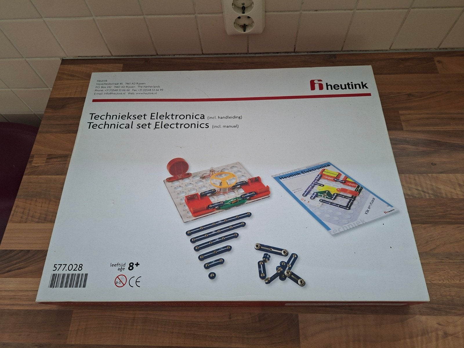 Heutink Techniekset Elektronica 577.028, Kinderen en Baby's, Speelgoed | Educatief en Creatief, Ophalen, Zo goed als nieuw, Bouwen