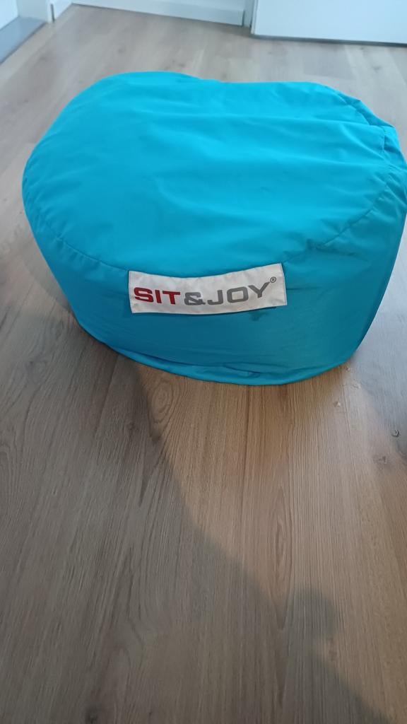 Blauwe zitzak van SIT&JOY maat 57bij57, Ophalen of Verzenden, Zo goed als nieuw, Blauw, Zitzakstoel