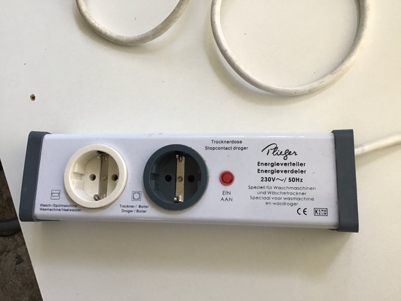 Plieger Energieverdeler voor Wasmachine en Wasdroger, Ophalen of Verzenden, Gebruikt