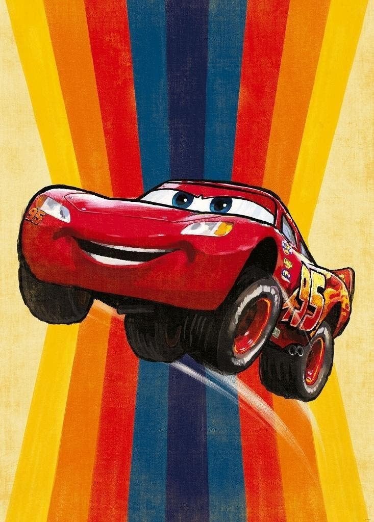 Disney Cars Vlies Behang Jump - 200x280 - Gratis Verzending, Verzenden, Nieuw, Nvt, Nvt