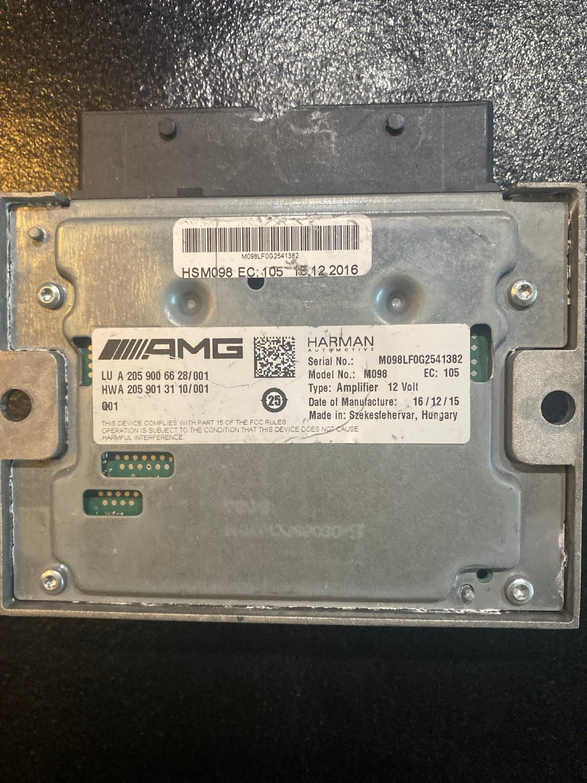 Mercedes AMG Harman Kardon Versterker M098LF0G2541382, Ophalen of Verzenden, Gebruikt, Mercedes-Benz