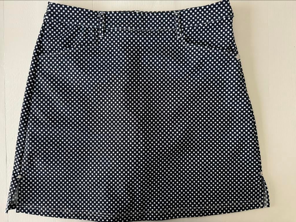 Abacus Golfrokje Maat 38 - Blauw/Wit Ruitpatroon, Sport en Fitness, Golf, Ophalen of Verzenden, Zo goed als nieuw, Kleding, Overige merken