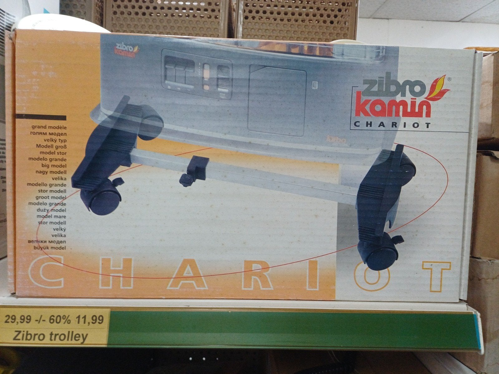 Zibro Kamin Chariot Trolley - Verrijdbaar Onderstel, Ophalen of Verzenden, Nieuw