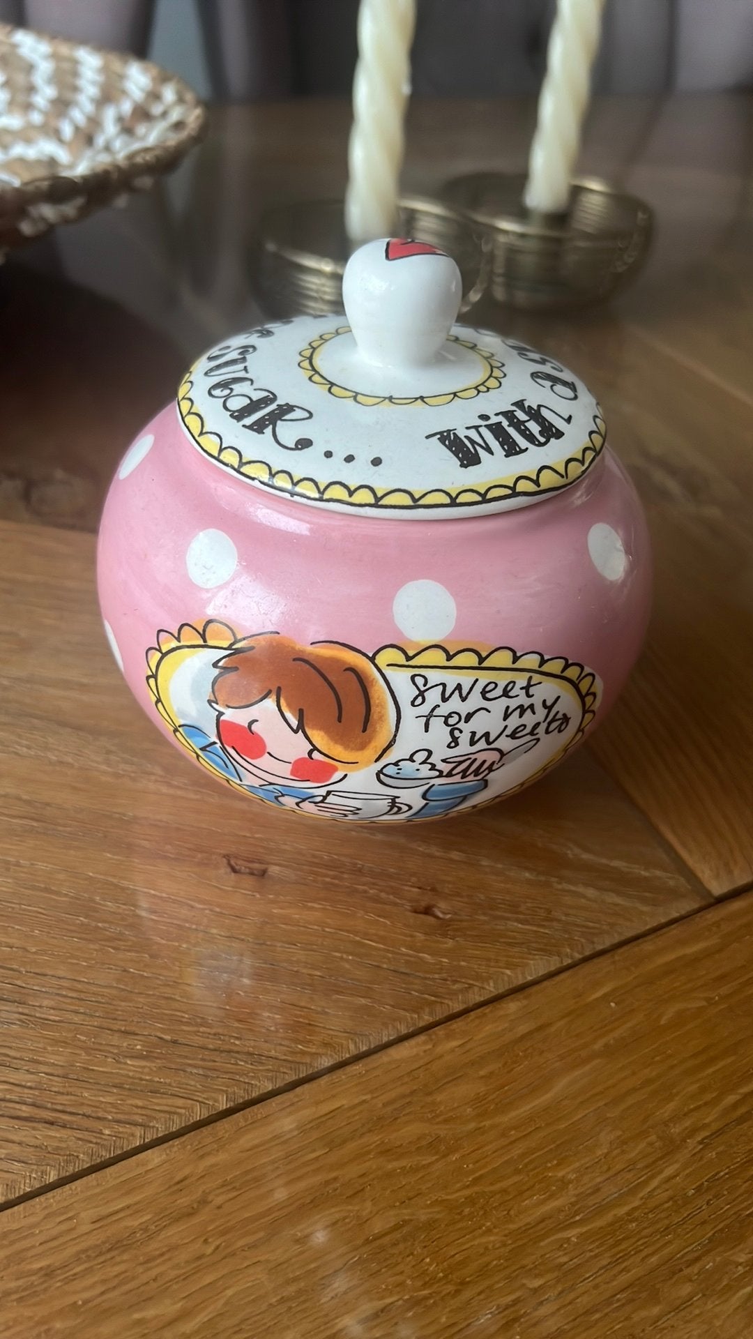 Suikerpotje Blond Amsterdam zgan, Ophalen of Verzenden, Zo goed als nieuw, Aardewerk, Overige typen