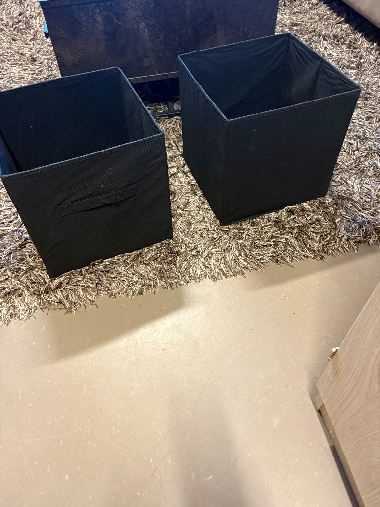 2 Opvouwbare Opbergboxen 30x30x30 cm, Ophalen, Opvouwbaar, Minder dan 35 cm, Minder dan 50 cm