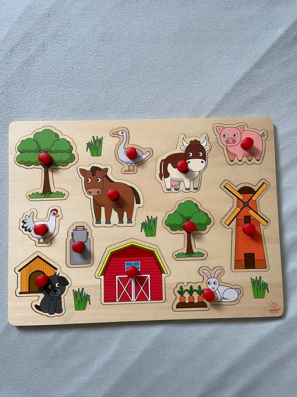 Houten puzzel, Ophalen of Verzenden, Minder dan 10 stukjes, Zo goed als nieuw, 6 maanden tot 2 jaar