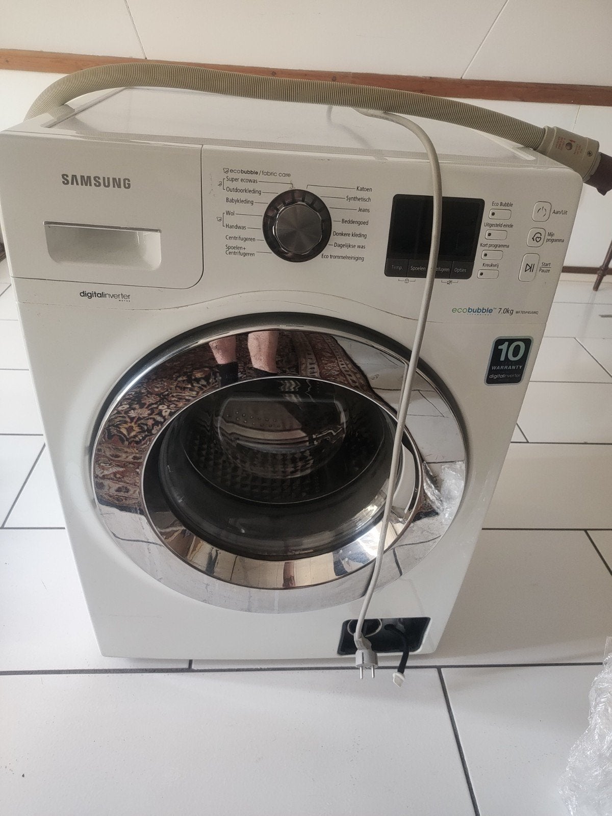 Samsung Ecobubble WF705P4SAWQ voor onderdelen., Ophalen, Voorlader, Niet werkend, Kort programma