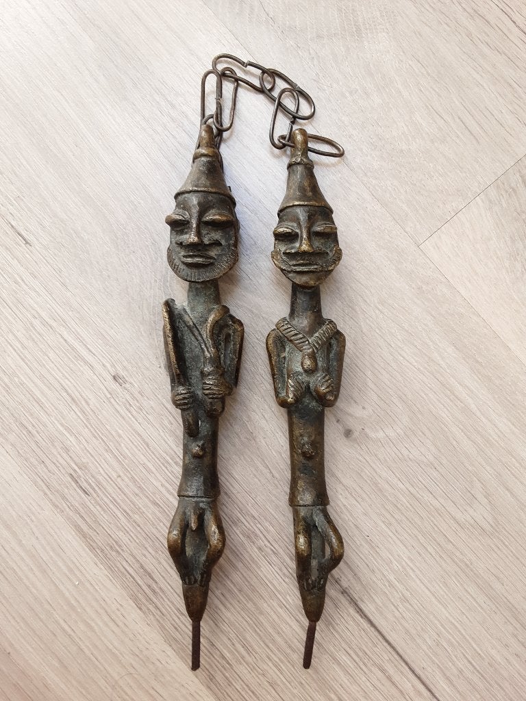 oude ogboni yoruba nigeria afrikaanse brons osogbo, Verzenden