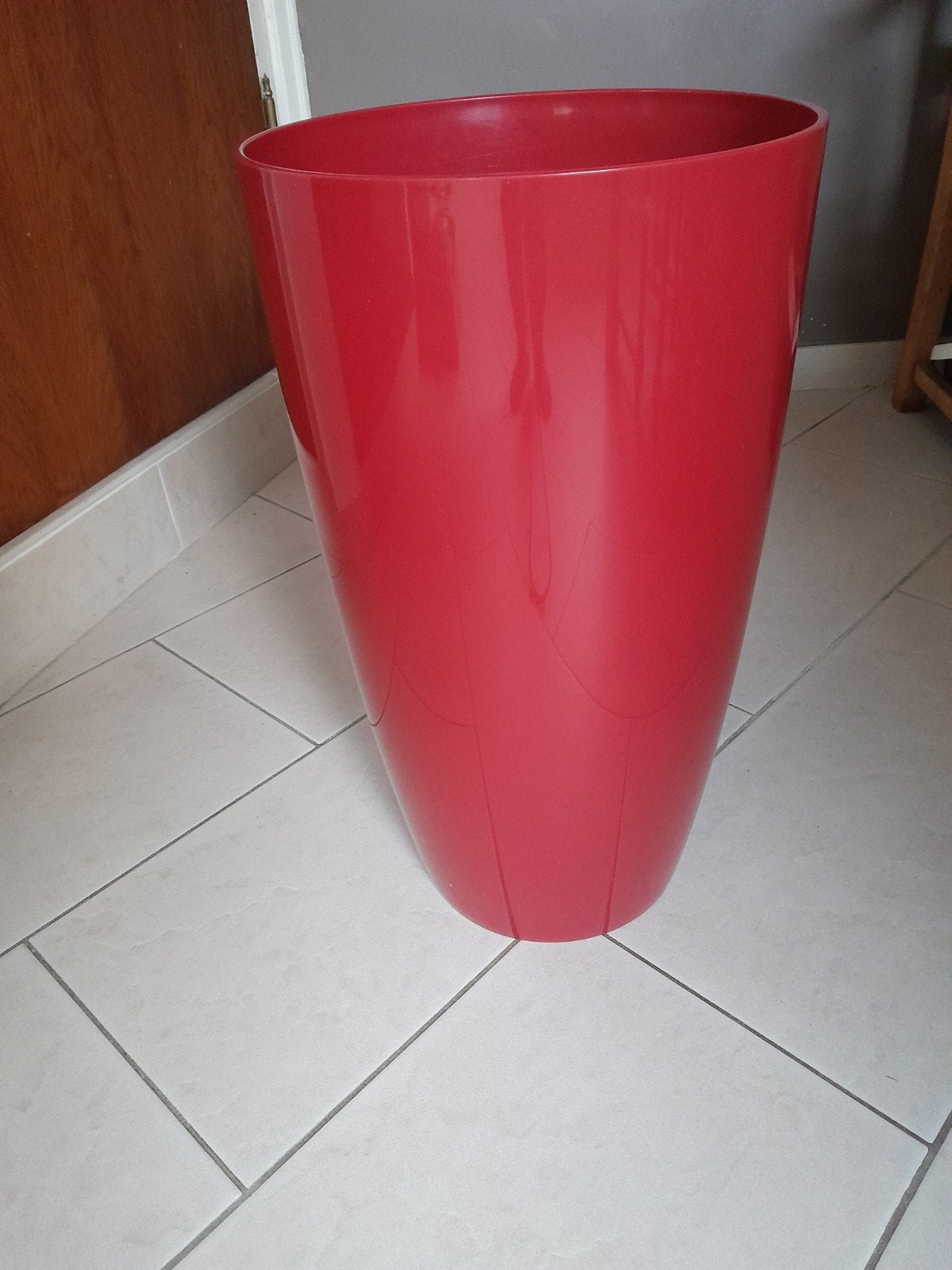 Mooie Hoge PLANTENBAK / BLOEMPOT ( Hoogte 55cm ) Elho, Tuin en Terras, 25 tot 40 cm, Kunststof, Rond, Binnen