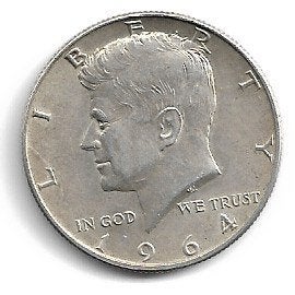 ISA 1/2 Dollar 1964, Ophalen of Verzenden, Noord-Amerika