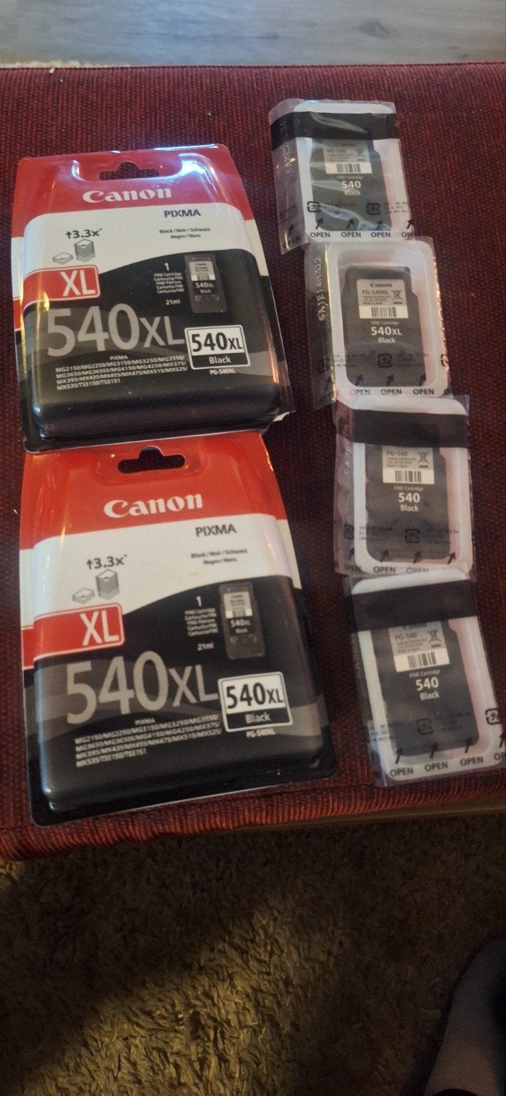 Canon PG-540XL en PG-540L en pg540 inktcartridges (Zwart), Ophalen of Verzenden, Nieuw, Cartridge, Canon