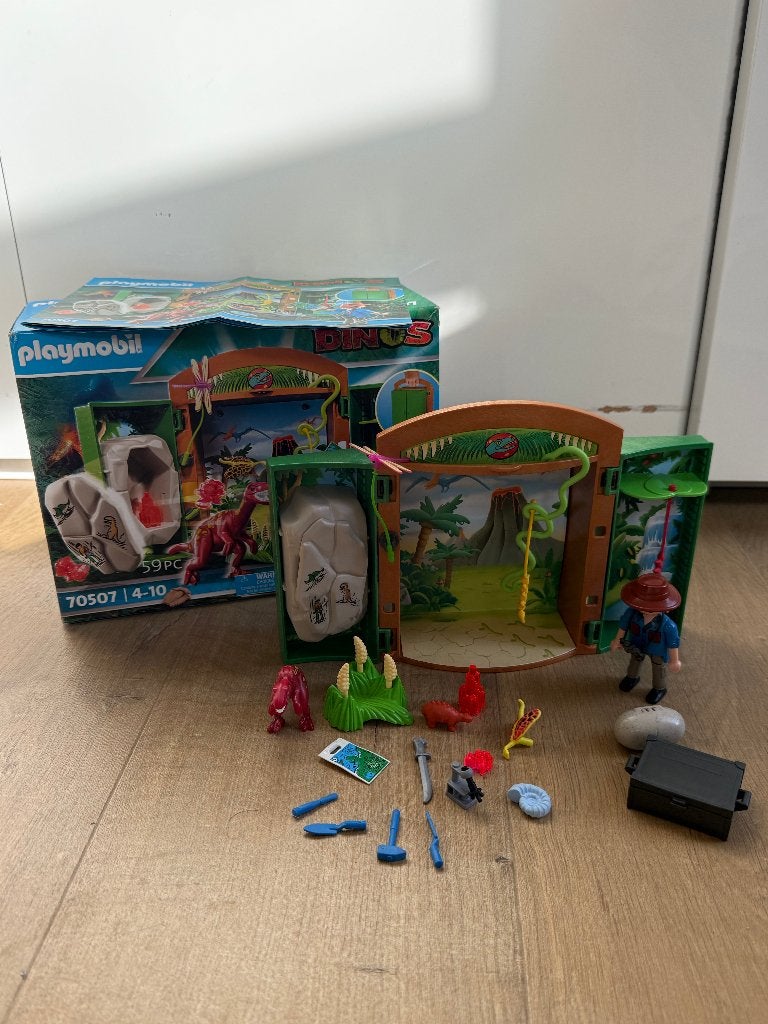 Playmobil Dinos 70507 Dino Onderzoeksstation, Gebruikt, Complete set, Overige typen, Ophalen of Verzenden