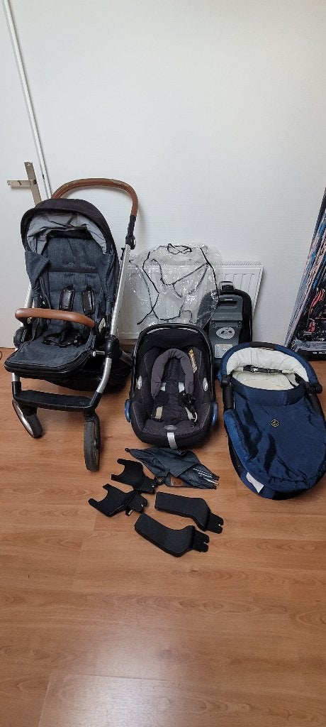 Kinderwagen Mutsy Evo en Easyfix, Ophalen, Gebruikt, Duowagen, Combiwagen