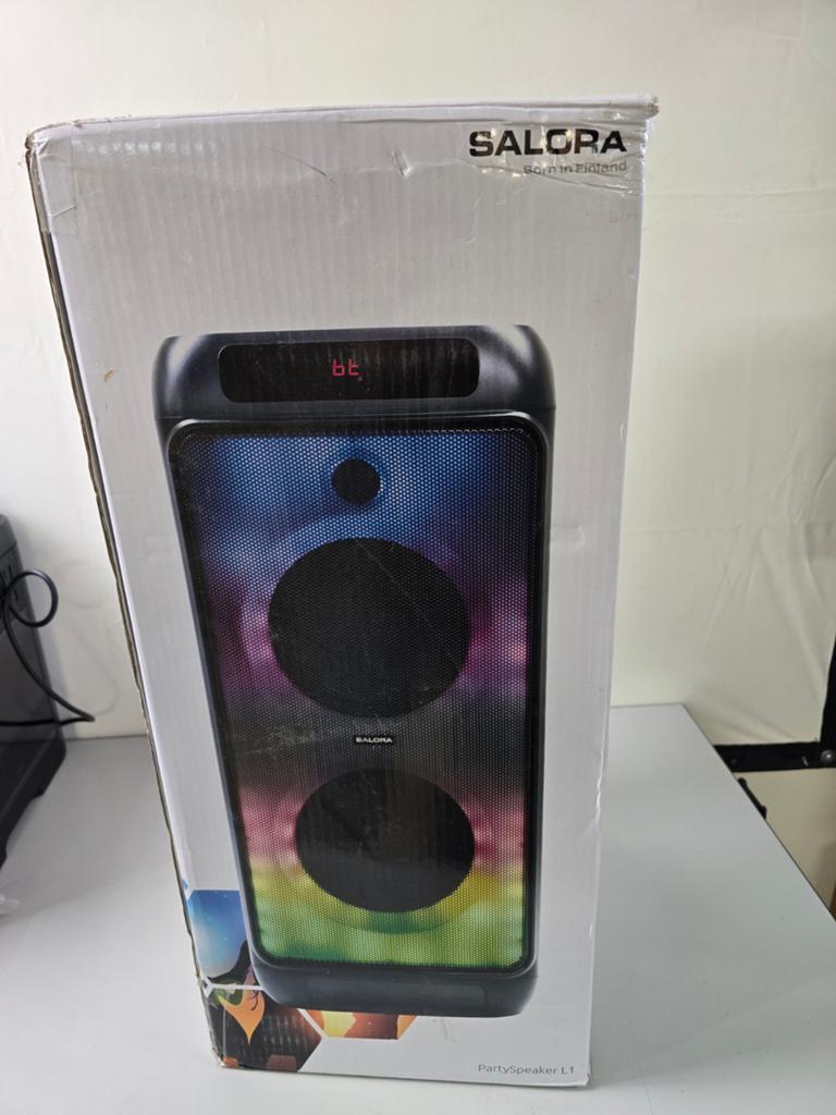 Salora PartySpeaker L1 - Draagbare Bluetooth Speaker met LED, Audio, Tv en Foto, Luidsprekers, Overige typen, Nieuw, Minder dan 60 watt