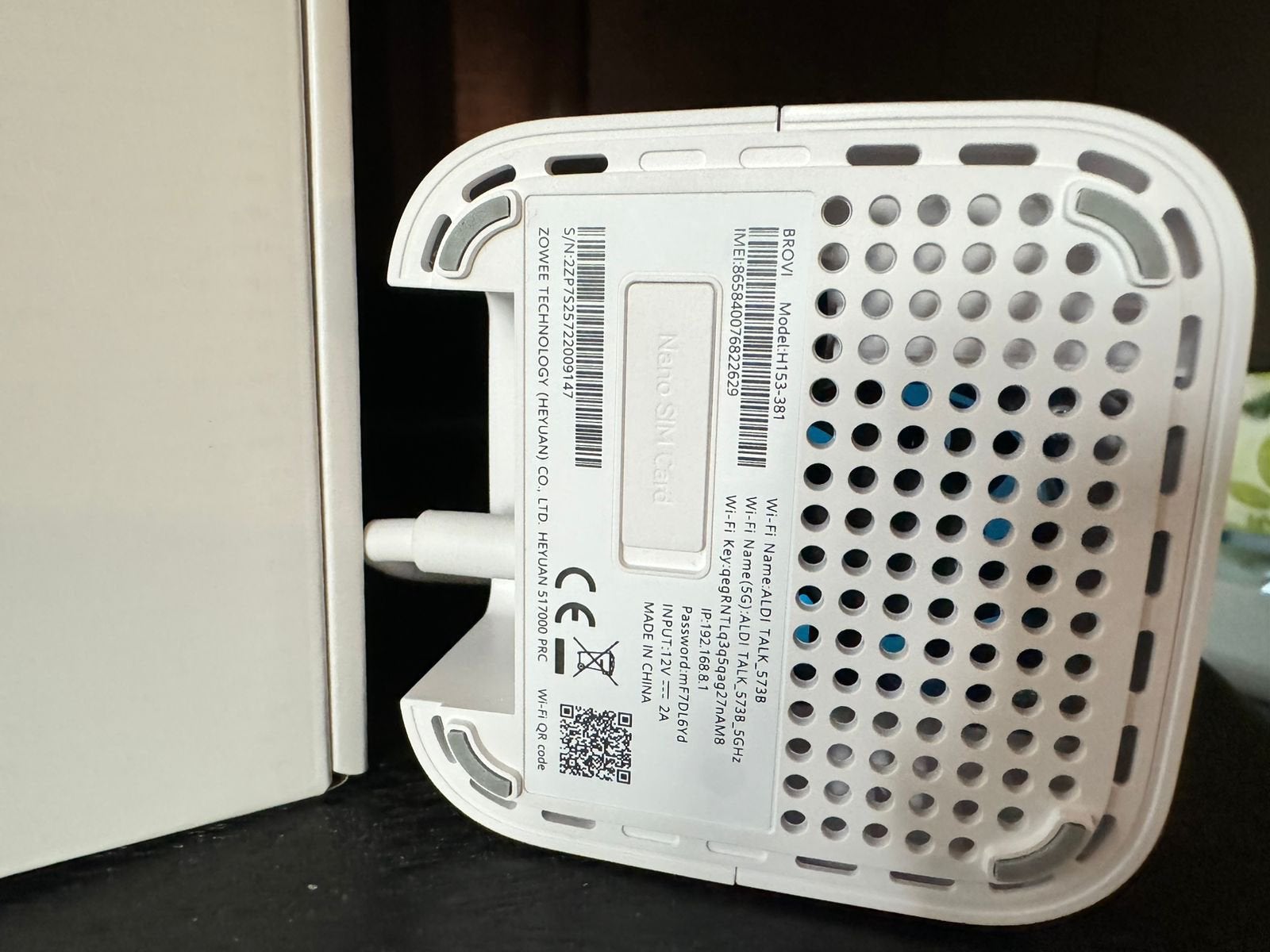 Huawei 5G CPE 5S H153381 Modem Wit, Computers en Software, Ophalen of Verzenden, Nieuw, Router met modem