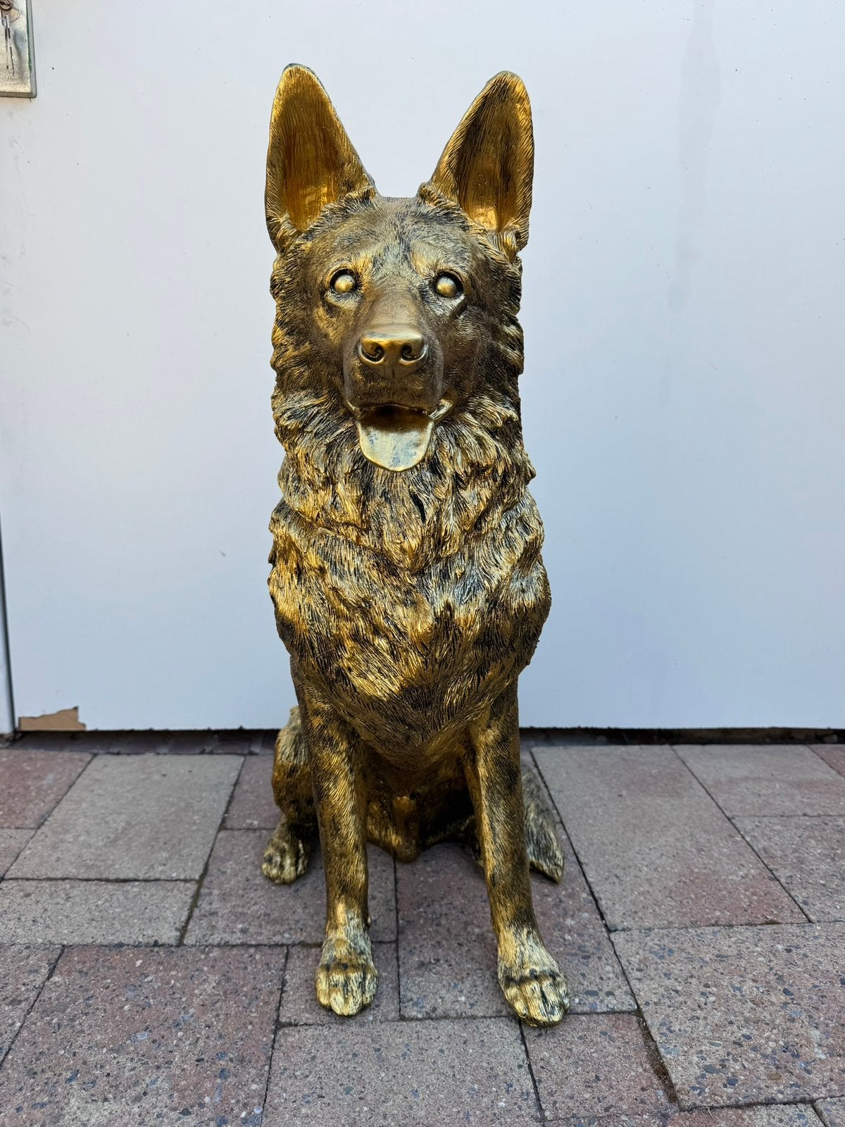 herder (goud/zwart) 70hoog 32breed 50diep/Nieuw, Ophalen of Verzenden, Nieuw, Dier