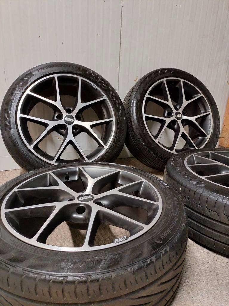BBS SR016 velgen 8.5x19 5x112 inc banden, Auto-onderdelen, Banden en Velgen, 19 inch, Banden en Velgen, Ophalen of Verzenden, Personenwagen