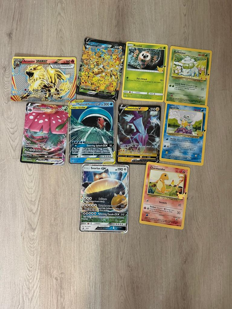 10 pokemon jumbo kaarten, Ophalen of Verzenden, Zo goed als nieuw, Meerdere kaarten