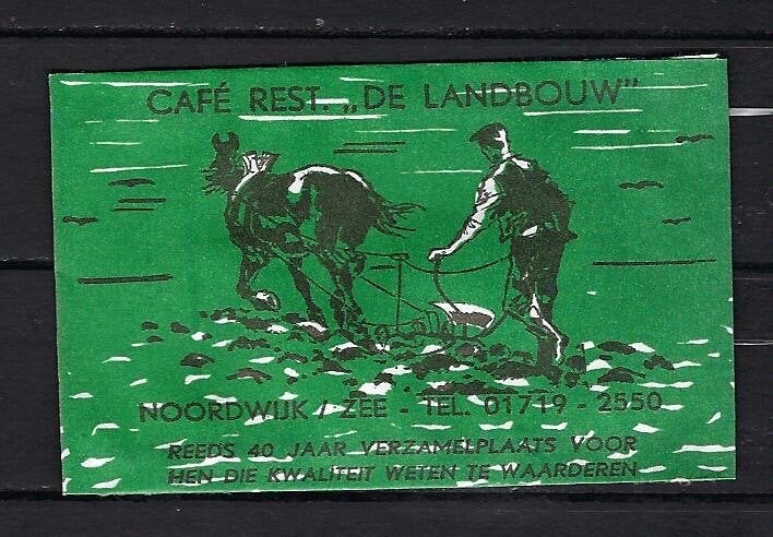 598 Noordwijk cafe rest DE LANDBOUW, Ophalen of Verzenden, Nederland