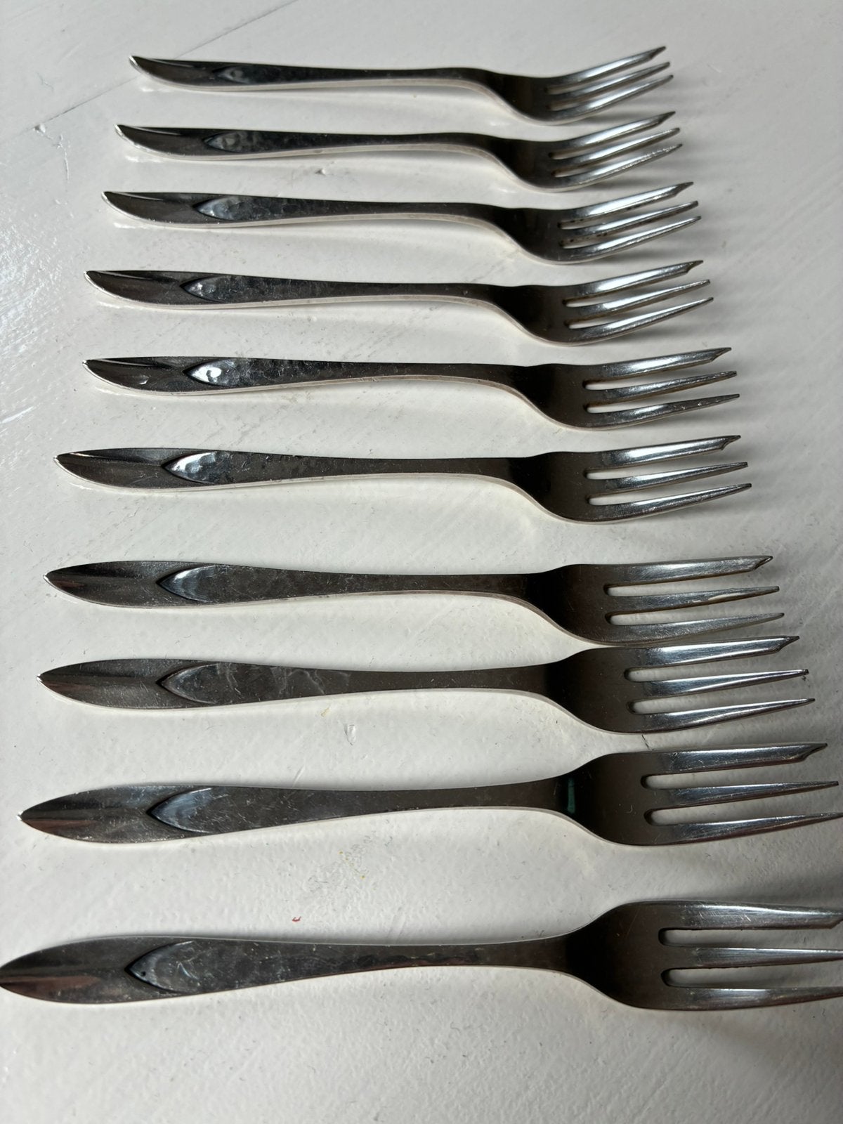 Gebaksvorkjes Art Deco Zilver Gerritsen Van Kempen vintage, Antiek en Kunst, Ophalen of Verzenden