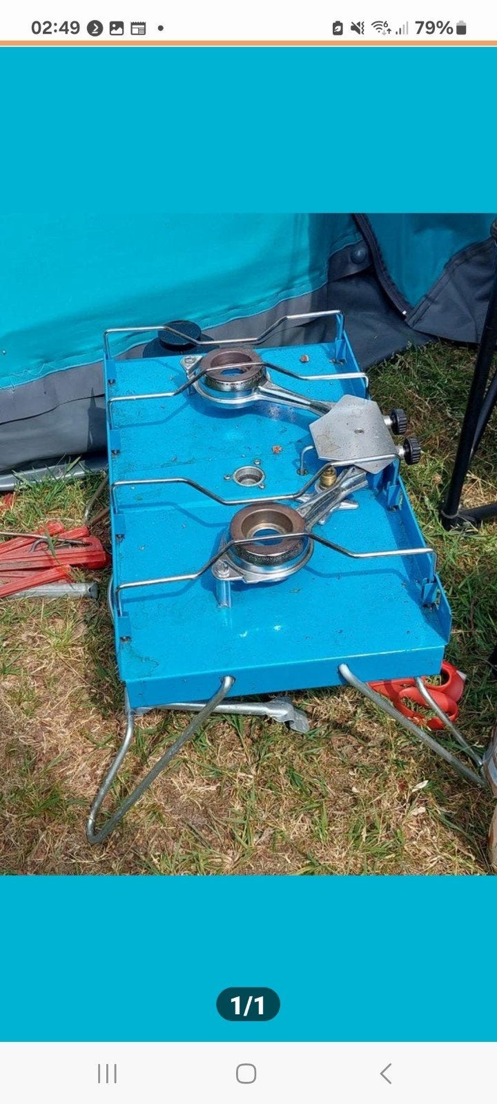 Gasstel 2 pits, Ophalen