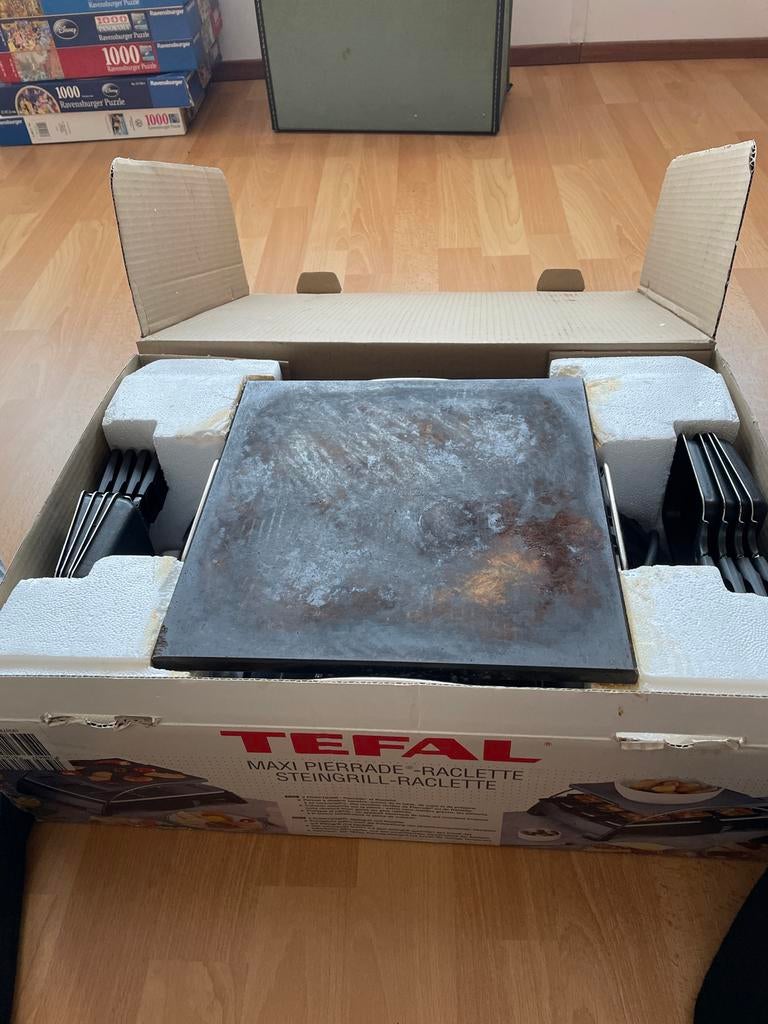 Tefal Maxi Pierrade-Raclette Steingrill-Raclette, Ophalen, Gebruikt, 8 personen of meer