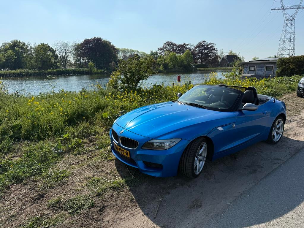 BMW Z4 Roadster 2.8I M-line, leder, Automaat, 2012 Blauw, Automaat, Zwart, 4 cilinders, Cabriolet