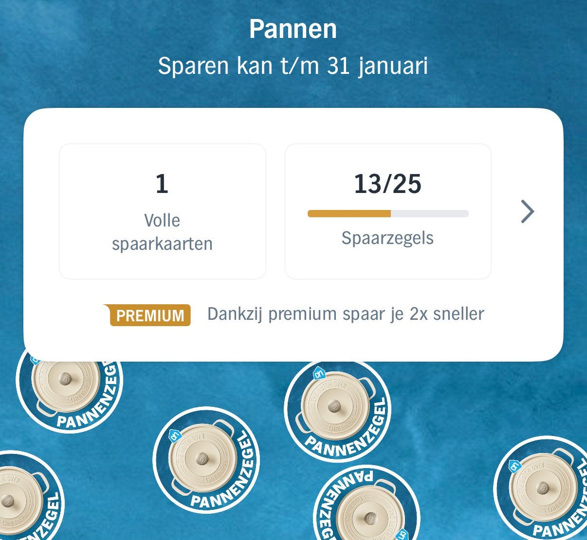 Ah pannen zegels 1 volle spaarkaart, Verzamelen, Albert Heijn, Ophalen of Verzenden