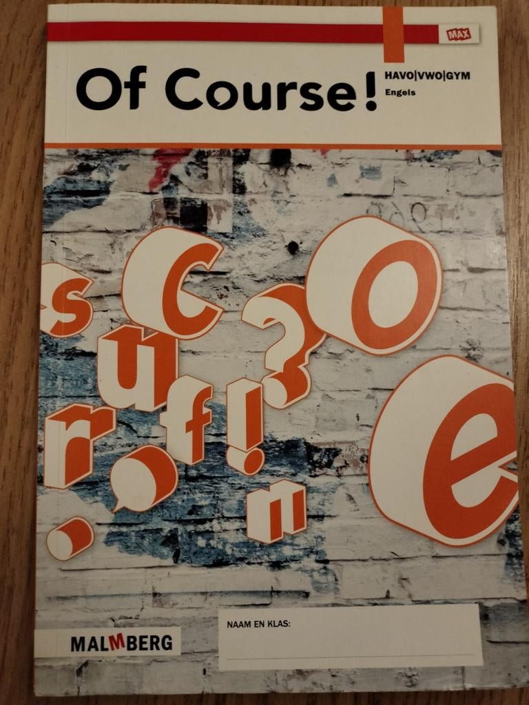 Of Course! HAVO/VWO/GYM Engels, Ophalen of Verzenden, Zo goed als nieuw, Malmberg