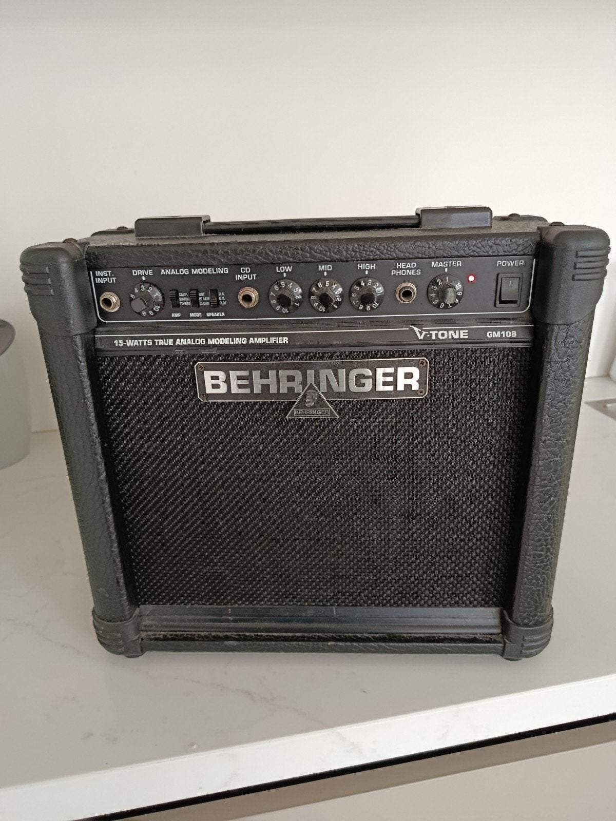 Behringer V-Tone GM108 Gitaarversterker 15 Watt, Ophalen of Verzenden, Gebruikt, Gitaar, Minder dan 50 watt