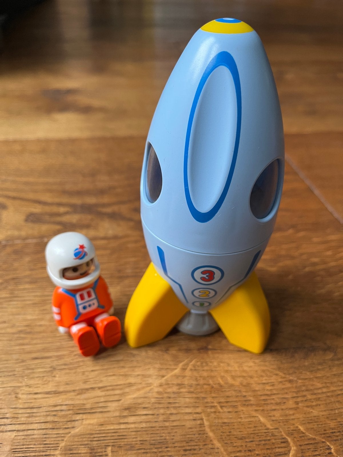 Playmobil raket met astronaut - Zo goed als nieuw, Ophalen of Verzenden, Zo goed als nieuw