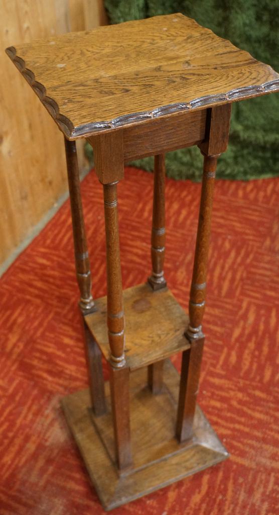 Antiek Bijzettafeltje plantentafel Jugendstil bloemtafeltje, Huis en Inrichting, Tafels | Bijzettafels, Gebruikt, Vierkant, 60 cm of meer