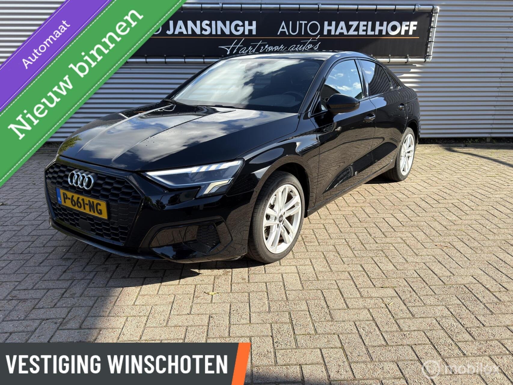 Audi A3 Limousine 30 TFSI Advanced edition | Navi | PDC Acht, Auto's, Stof, Gebruikt, Automatische klimaatregeling, Zwart