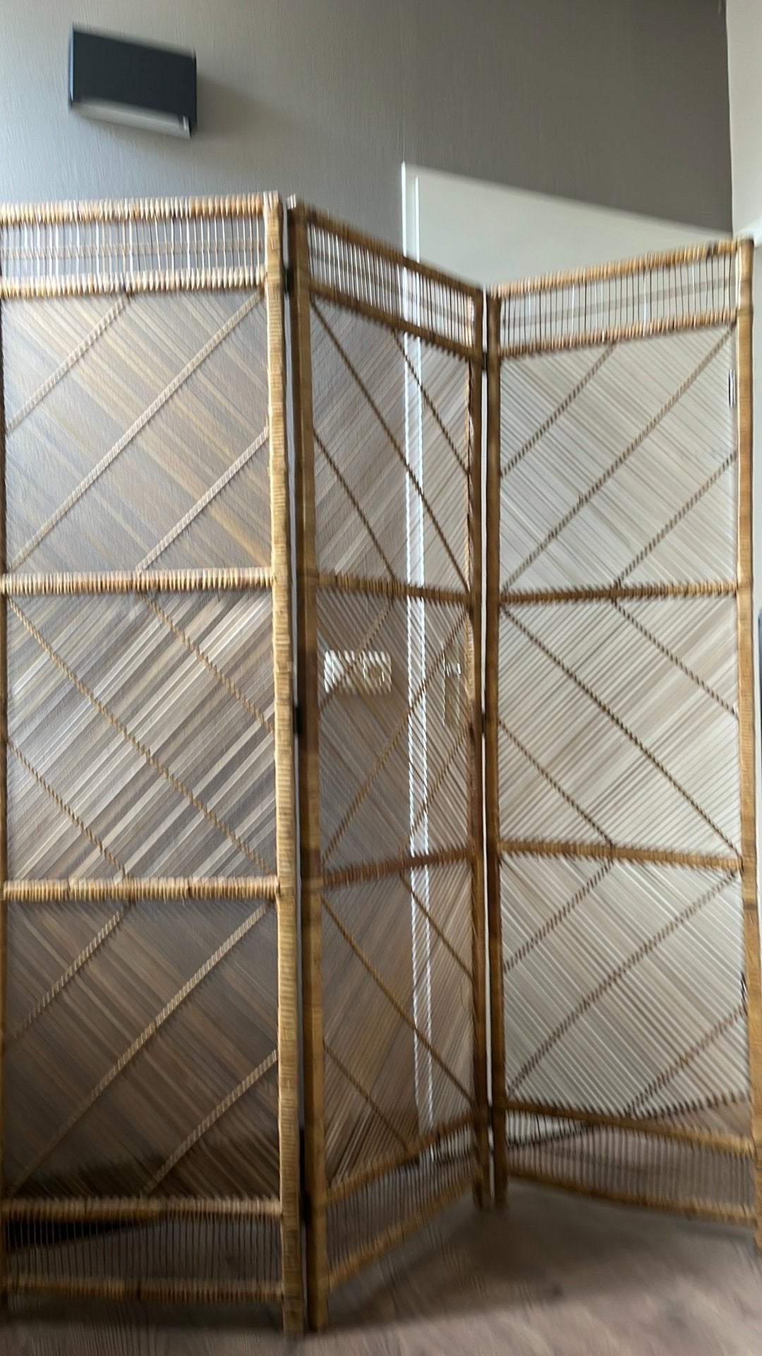 Rotan kamerscherm vintage, Huis en Inrichting, Woonaccessoires | Kamerschermen, Ophalen, Gebruikt