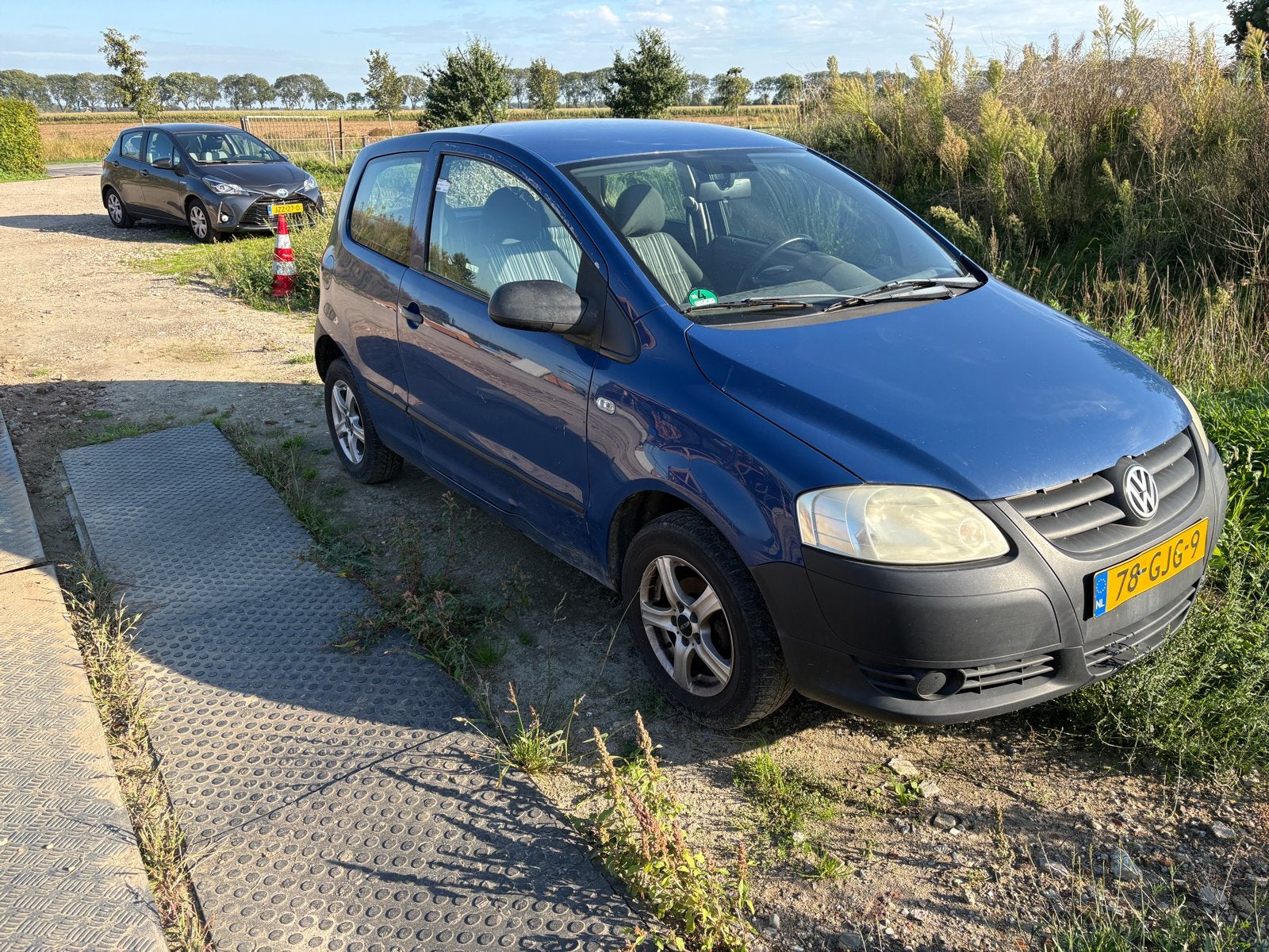 Volkswagen Fox 1.2 40KW 2008 Blauw met apk, Auto's, Voorwielaandrijving, 1198 cc, Origineel Nederlands, Handgeschakeld