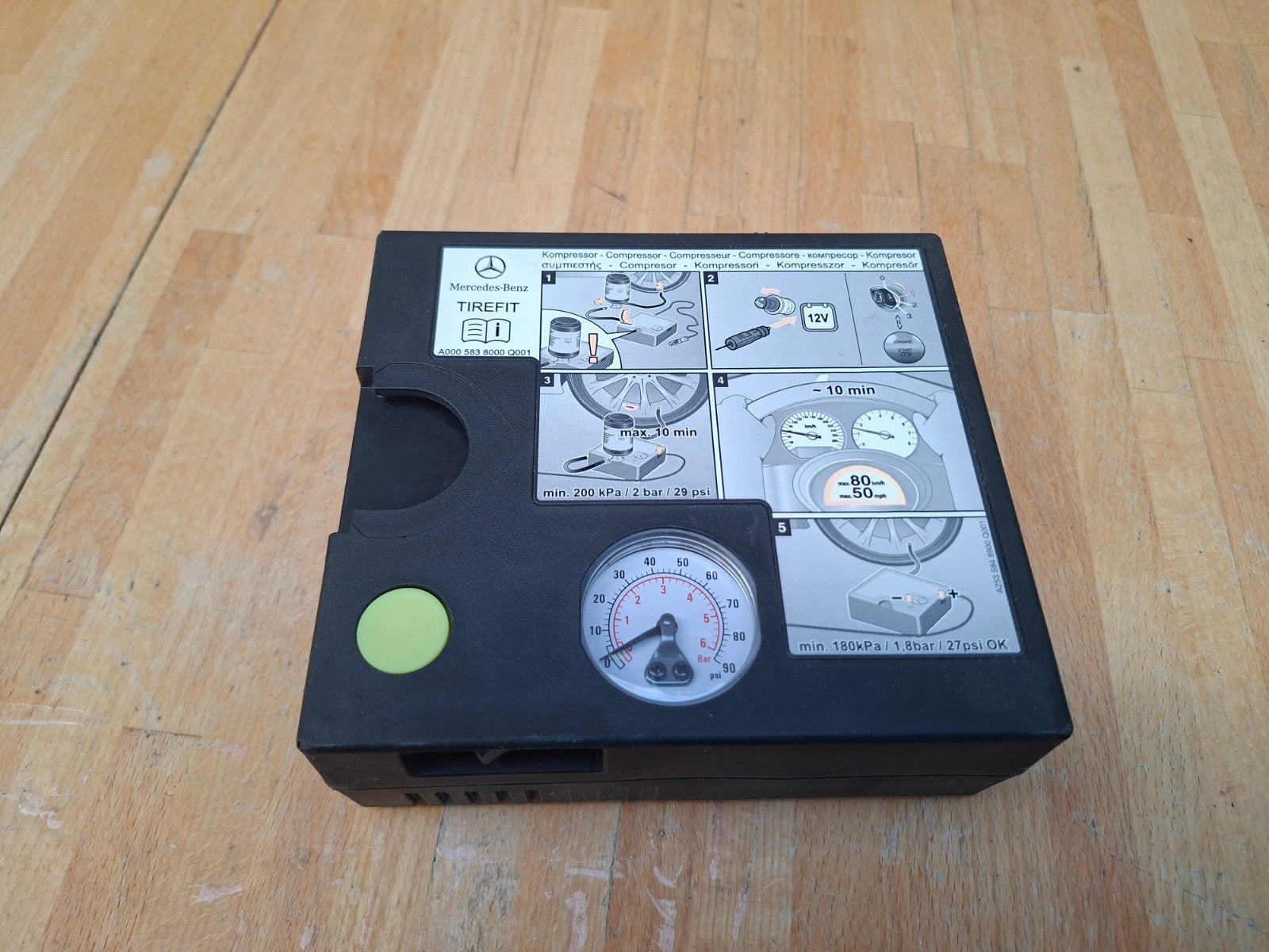 Mercedes-Benz TIREFIT Bandenreparatieset Compressor, Ophalen of Verzenden, Gebruikt