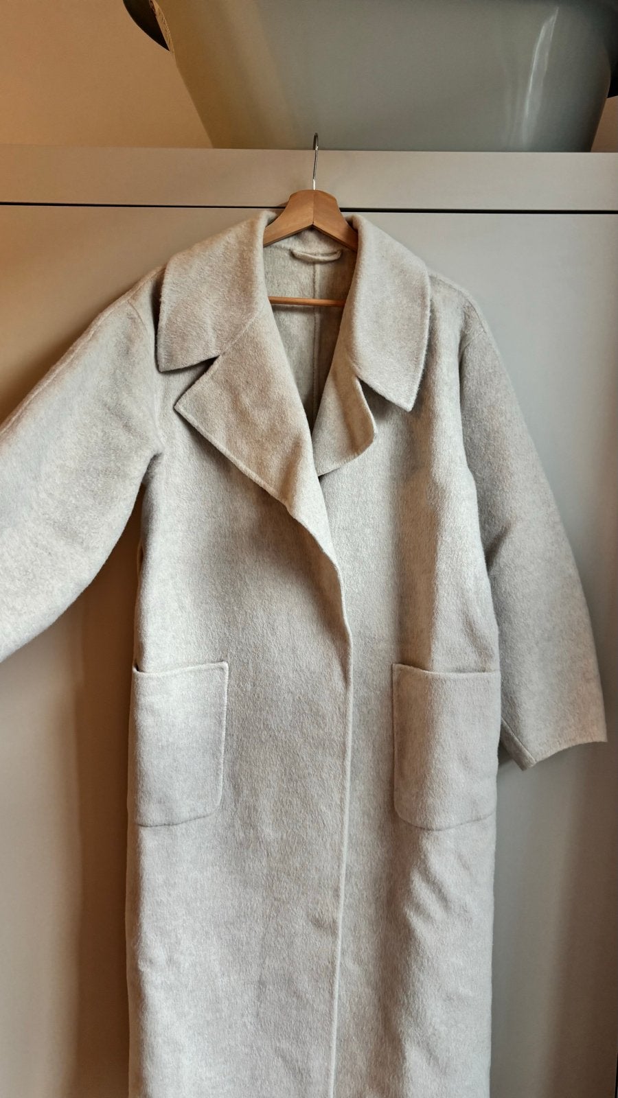 Beige wollen alpaca mantel & Other Stories, Ophalen of Verzenden, Zo goed als nieuw, Maat 34 (XS) of kleiner, Beige