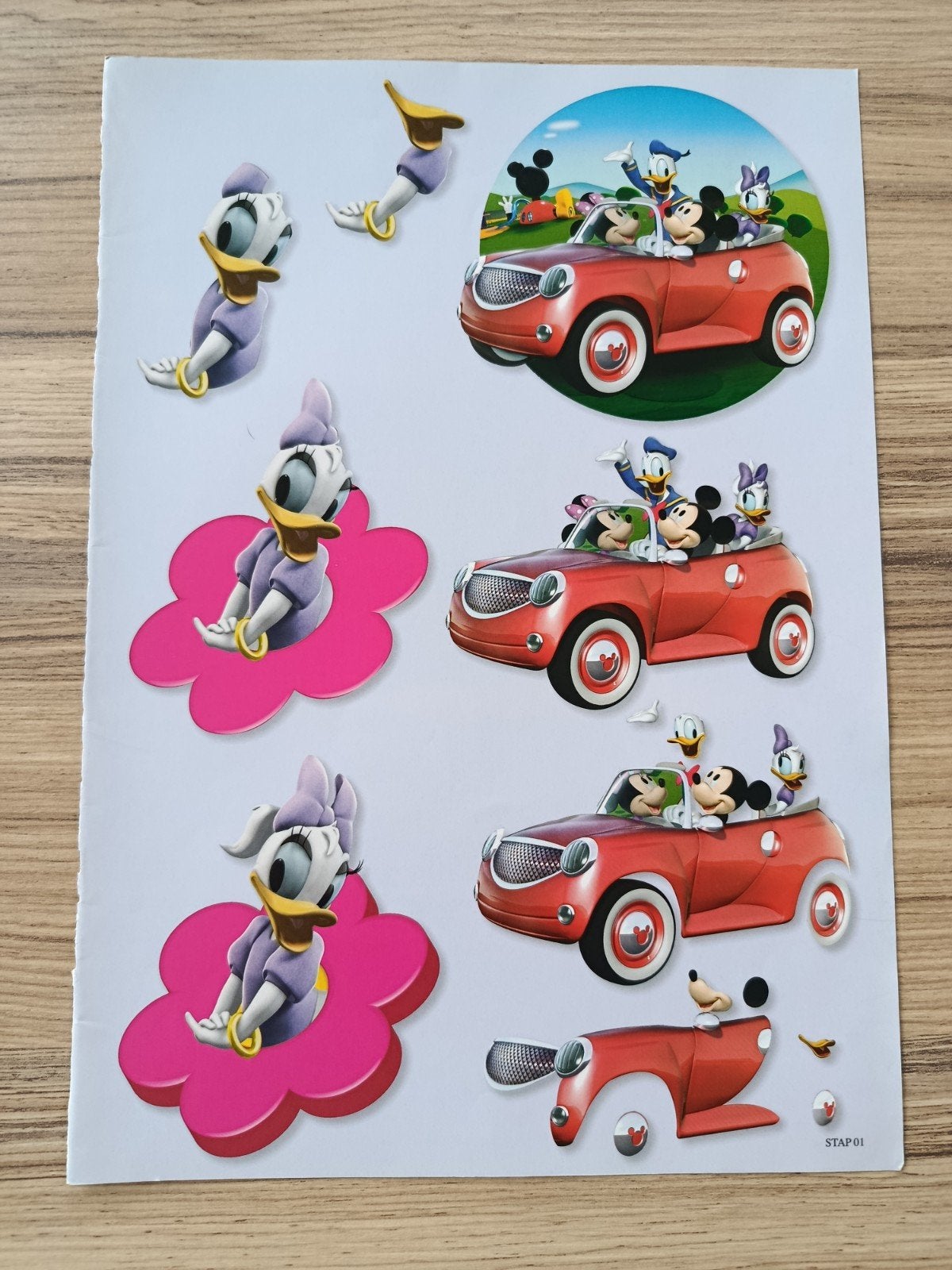 Disney Mickey Mouse, Minnie, Donald Duck, Katrien, Kn, Ophalen of Verzenden, Nieuw, Disney, Knipvel